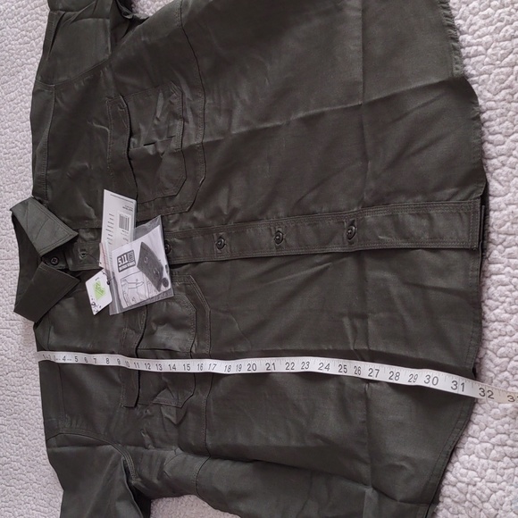 NWT 5.11 Tactical Large Tdu Green Teflon Short Sleeve Button Taclite Pro Shirt - Picture 8 of 15